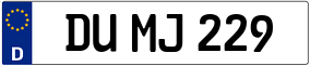 Truck License Plate